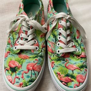 Flamingo Print Van Shoes